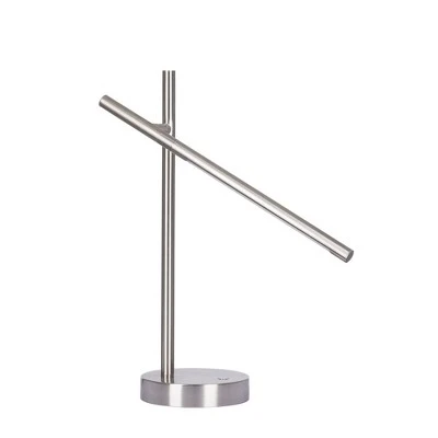17.75" Desk Lamp Brushed Nickel (Includes LED Light Bulb) - Cresswell Lighting 3 17.75" Desk Lamp Brushed Nickel (Includes LED Light Bulb) - Cresswell Lighting - Image 3