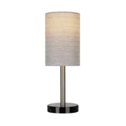 14" Marble Mini Accent Desk Lamp (Includes LED Light Bulb) Black - Cresswell Lighting