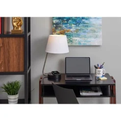 Louie Desk Lamp Silver - Adesso