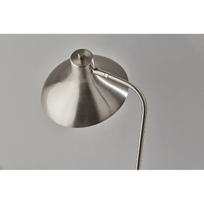 Cleo Desk Lamp Brushed Steel - Adesso 2 Cleo Desk Lamp Brushed Steel - Adesso - Image 2