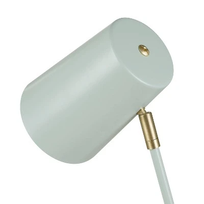 16" Novogratz Globe Dobby Desk Lamp with Gold Accents Matte Teal - Globe Electric 4 16" Novogratz Globe Dobby Desk Lamp with Gold Accents Matte Teal - Globe Electric - Image 4