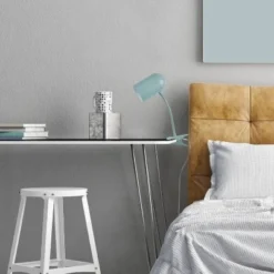 15" Carter Clip-Arm Desk Lamp with Adjustable Gooseneck - Globe Electric Matte Teal -Deals A Radiant Den Store unnamed file 1593