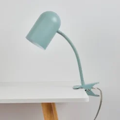 15" Carter Clip-Arm Desk Lamp with Adjustable Gooseneck - Globe Electric Matte Teal -Deals A Radiant Den Store unnamed file 1598