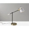 Casey Desk Lamp Black/White/Brass - Adesso