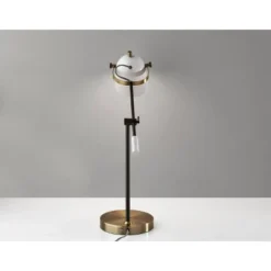 Casey Desk Lamp Black/White/Brass - Adesso -Deals A Radiant Den Store unnamed file 1606
