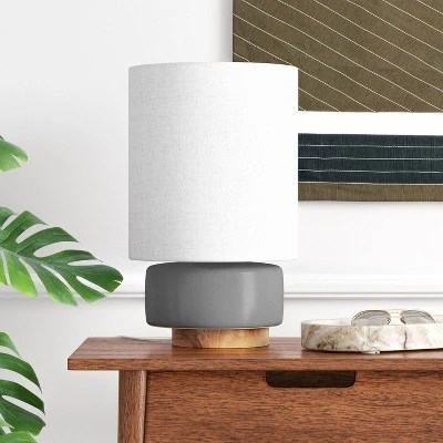 Ceramic Table Lamp with Wood Base - Project 62™ 2 Ceramic Table Lamp with Wood Base - Project 62™ - Image 2