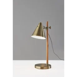 Bryn Desk Lamp Natural Rubberwood Antique Brass - Adesso -Deals A Radiant Den Store unnamed file 1626