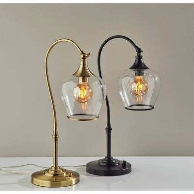Bradford Desk Lamp (Includes Light Bulb) Dark Bronze - Adesso 2 Bradford Desk Lamp (Includes Light Bulb) Dark Bronze - Adesso - Image 2