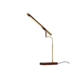 LED Barrett Desk Lamp Walnut/Brass (Includes LED Light Bulb) - Adesso 12 LED Barrett Desk Lamp Walnut/Brass (Includes LED Light Bulb) - Adesso -Deals A Radiant Den Store unnamed file 1671