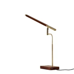 LED Barrett Desk Lamp Walnut/Brass (Includes LED Light Bulb) - Adesso 13 LED Barrett Desk Lamp Walnut/Brass (Includes LED Light Bulb) - Adesso -Deals A Radiant Den Store unnamed file 1672