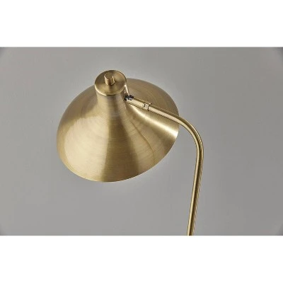 Cleo Desk Lamp Antique Brass - Adesso 3 Cleo Desk Lamp Antique Brass - Adesso - Image 3
