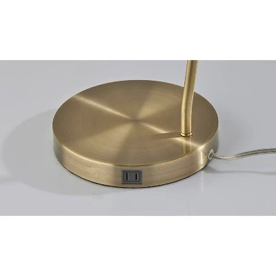 Cleo Desk Lamp Antique Brass - Adesso 4 Cleo Desk Lamp Antique Brass - Adesso - Image 4