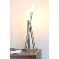 26" Icicle Desk Lamp Brushed Nickel - LumiSource 7 26" Icicle Desk Lamp Brushed Nickel - LumiSource -Deals A Radiant Den Store unnamed file 1714