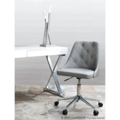 26" Icicle Desk Lamp Brushed Nickel - LumiSource 9 26" Icicle Desk Lamp Brushed Nickel - LumiSource -Deals A Radiant Den Store unnamed file 1716