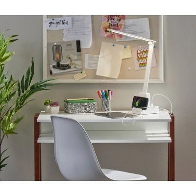 Cody LED Wireless Charging Desk Lamp with Smart Switch (Includes LED Light Bulb) Matte White - Adesso 2 Cody LED Wireless Charging Desk Lamp with Smart Switch (Includes LED Light Bulb) Matte White - Adesso - Image 2