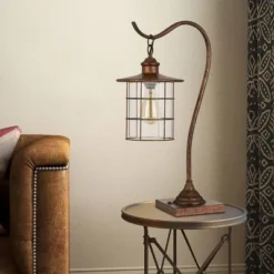 34" Silverton Desk/Table Lamp (Includes Light Bulb) Rust - Cal Lighting