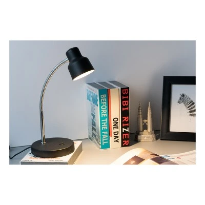 Gooseneck Track LED Table Lamp - Ore International White 1 Gooseneck Track LED Table Lamp - Ore International White