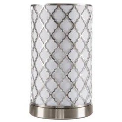 Tree Bark Pattern Uplight Table lamp Medium Silver (Includes LED Light Bulb) - Lavish Home -Deals A Radiant Den Store unnamed file 1747