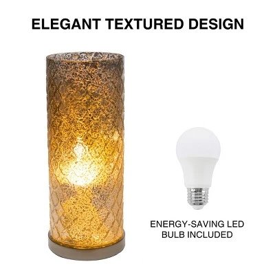 The Etagere Table lamp Light Silver (Includes LED Light Bulb) - Lavish Home 2 The Etagere Table lamp Light Silver (Includes LED Light Bulb) - Lavish Home - Image 2