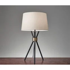 25.5" Benson Table Lamp Black - Adesso