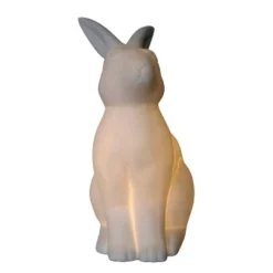 Porcelain Bunny Rabbit Shaped Animal Light Table Lamp White - Simple Designs -Deals A Radiant Den Store unnamed file 1794