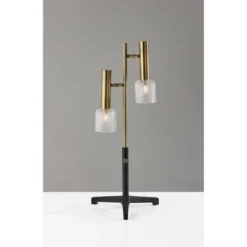 Melvin LED Table Lamp Antique Brass (Includes LED Light Bulb) Black - Adesso -Deals A Radiant Den Store unnamed file 1803