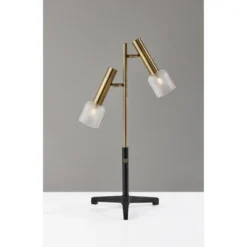 Melvin LED Table Lamp Antique Brass (Includes LED Light Bulb) Black - Adesso -Deals A Radiant Den Store unnamed file 1804