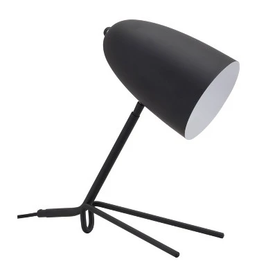15" Modern Table Lamp (Includes Light Bulb) Matte Black - ZM Home 1 15" Modern Table Lamp (Includes Light Bulb) Matte Black - ZM Home
