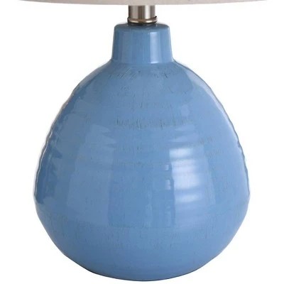 Ceramic Table Lamp Blue - StyleCraft 3 Ceramic Table Lamp Blue - StyleCraft - Image 3