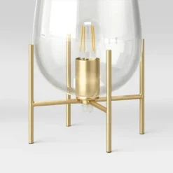 Glass Uplight Lamp (Includes LED Light Bulb) Brass - Project 62™ -Deals A Radiant Den Store unnamed file 185