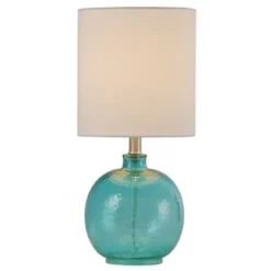 Glass Table Lamp Blue - StyleCraft