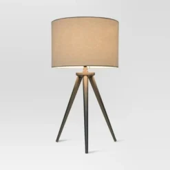 Delavan Tripod Table Lamp Nickel (Includes LED Light Bulb) - Project 62™