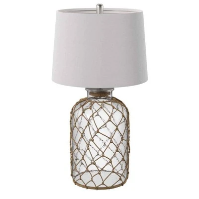 30" 3-way Seeded Netted Rope Glass Table Lamp - StyleCraft 1 30" 3-way Seeded Netted Rope Glass Table Lamp - StyleCraft