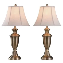 2pc Table Lamp Brass - StyleCraft