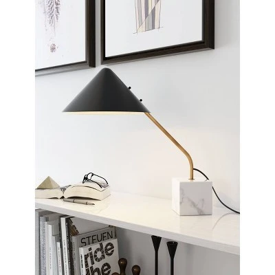 20" Retro Modern Table Lamp (Includes Light Bulb) Black - ZM Home 2 20" Retro Modern Table Lamp (Includes Light Bulb) Black - ZM Home - Image 2