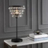 JONATHAN Y 25" Crystal/Metal Buckingham Table Lamp (Includes Energy Efficient Light Bulb) - JONATHAN Y Bronze