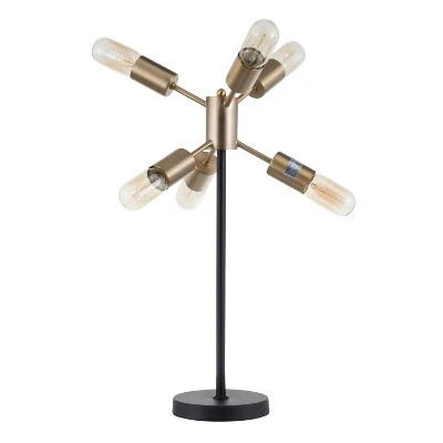 23" Spark Table Lamp Black/Antique Brass - LumiSource 4 23" Spark Table Lamp Black/Antique Brass - LumiSource - Image 4