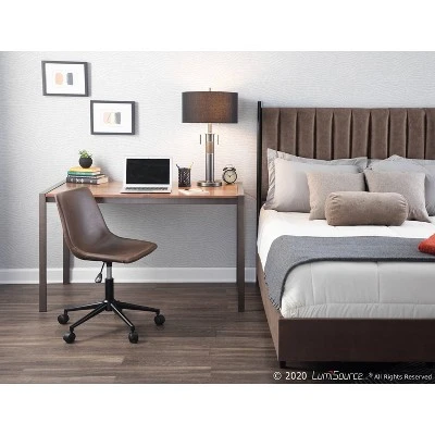 Trophy Industrial Table Lamp - Gun Metal with Black Linen Shade (Includes LED Light Bulb) - LumiSource 11 Trophy Industrial Table Lamp - Gun Metal with Black Linen Shade (Includes LED Light Bulb) - LumiSource - Image 11