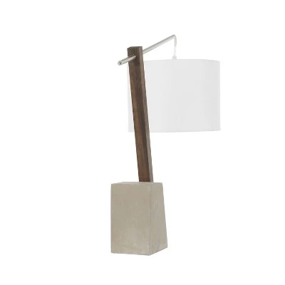 Robyn Table Lamp with Concrete Base and Shade (Includes LED Light Bulb) White - LumiSource 3 Robyn Table Lamp with Concrete Base and Shade (Includes LED Light Bulb) White - LumiSource - Image 3