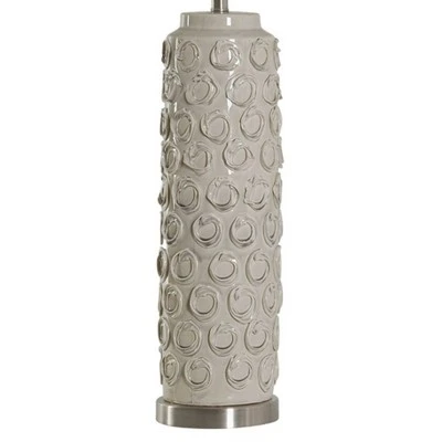 Ceramic Table Lamp Off-White - StyleCraft 2 Ceramic Table Lamp Off-White - StyleCraft - Image 2