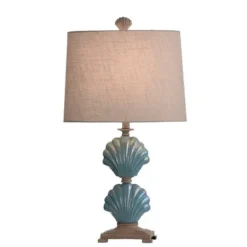 Gili Beach Ceramic Table Lamp Light Blue - StyleCraft