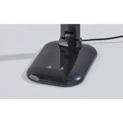 Dimmable Desk Lamp with Straight Neck (Includes LED Light Bulb) - Adesso Black 3 Dimmable Desk Lamp with Straight Neck (Includes LED Light Bulb) - Adesso Black - Image 3