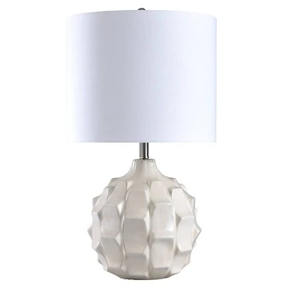 Naxos Ceramic Table Lamp White - StyleCraft 1 Naxos Ceramic Table Lamp White - StyleCraft
