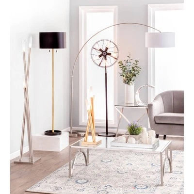 13" Element Touch Lamp Polished Stainless Steel (Includes LED Light Bulb) - LumiSource 4 13" Element Touch Lamp Polished Stainless Steel (Includes LED Light Bulb) - LumiSource - Image 4