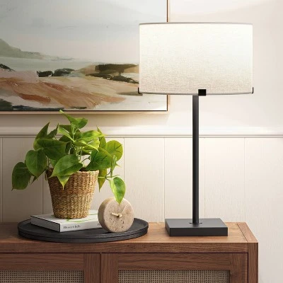 24" Cross Brace Table Lamp (Includes LED Light Bulb) - Threshold™ 1 24" Cross Brace Table Lamp (Includes LED Light Bulb) - Threshold™