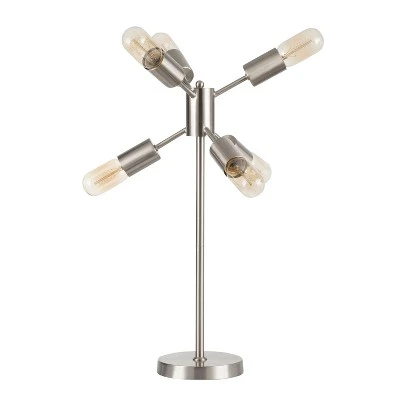 23" Spark Table Lamp Brusshed Stainless Steel - LumiSource 3 23" Spark Table Lamp Brusshed Stainless Steel - LumiSource - Image 3