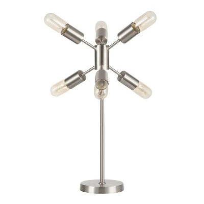 23" Spark Table Lamp Brusshed Stainless Steel - LumiSource 5 23" Spark Table Lamp Brusshed Stainless Steel - LumiSource - Image 5