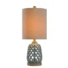 Ceramic Table Lamp Blue - StyleCraft