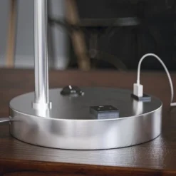 Ash Electrical Plug and USB Table Lamp Brushed Steel - Kenroy Home -Deals A Radiant Den Store unnamed file 2210