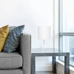 Down To The Wire Table Lamp with Fabric Shade White - Simple Designs -Deals A Radiant Den Store unnamed file 2262